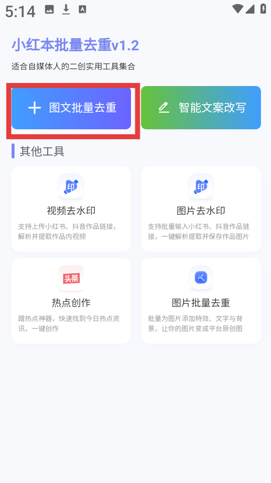 小红本批量改写
