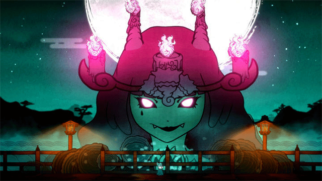 波与月夜之青莲