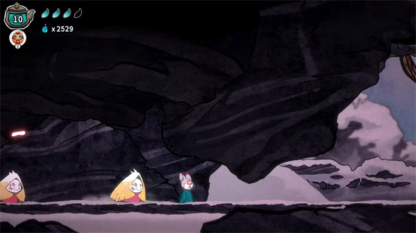 波与月夜之青莲